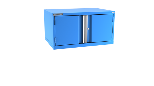 Champion Tool Storage SWPS900-2FDIL-BB 2-Door Shallow Depth Modular Cabinet SWPS900 | 40-1/4"W x 21-5/8"H x 22-1/2"D, Bright Blue