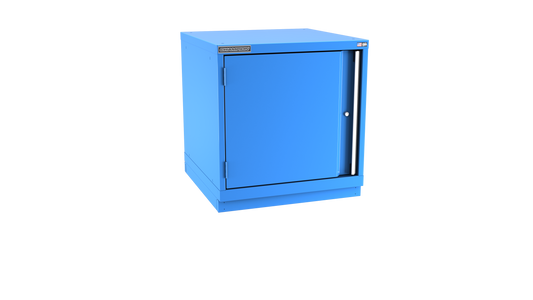 Champion Tool Storage SWS1200-FDIL-FTB-BB 1-Door Shallow Depth Modular Cabinet SWS1200 | 28-1/4"W x 29-7/8"H x 22-1/2"D, Bright Blue