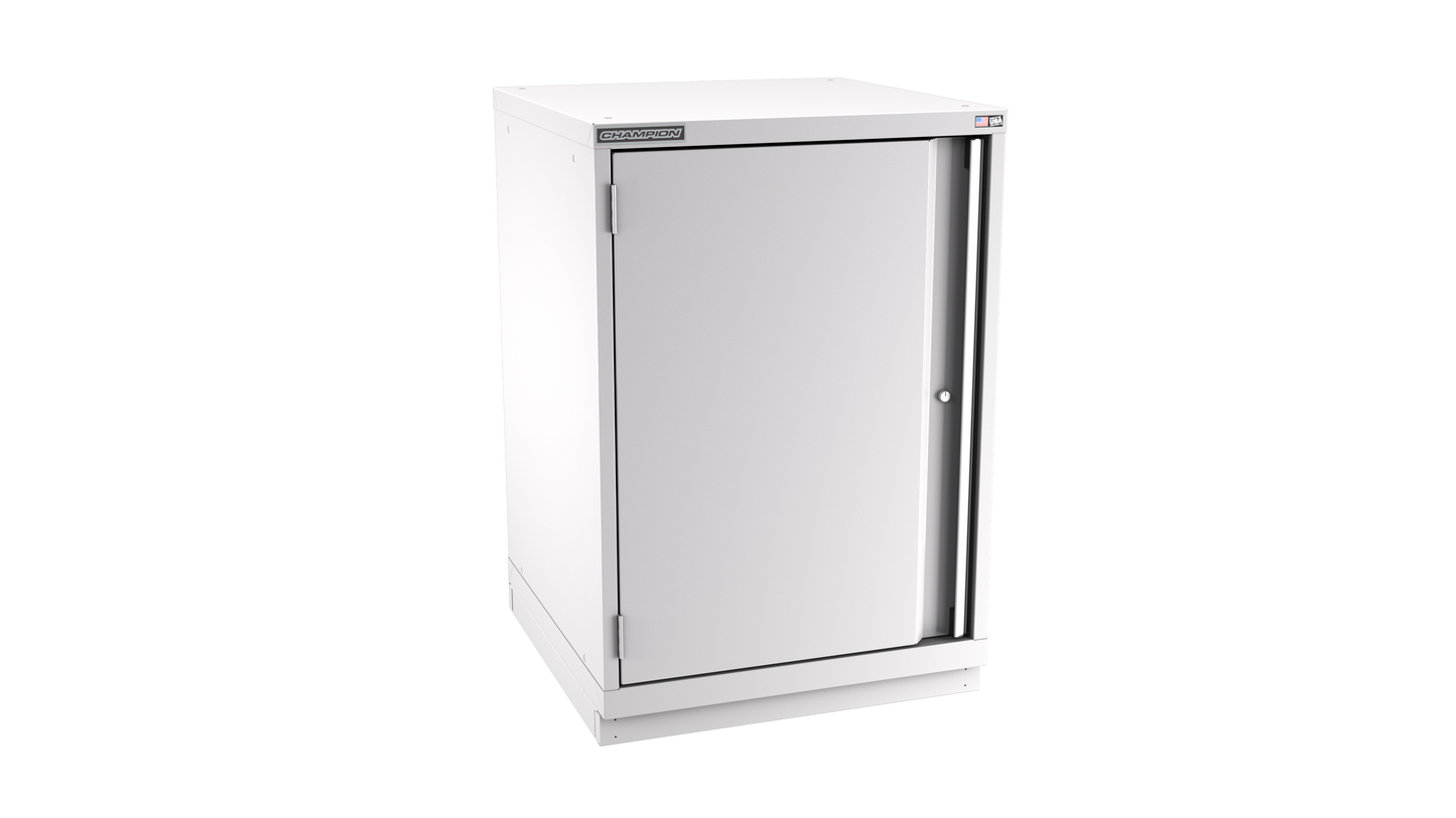 Champion Tool Storage SWS1800-FDIL-FTB-LG 1-Door Shallow Depth Modular Cabinet SWS1800 | 28-1/4"W x 41-3/4"H x 22-1/2"D, Light Gray