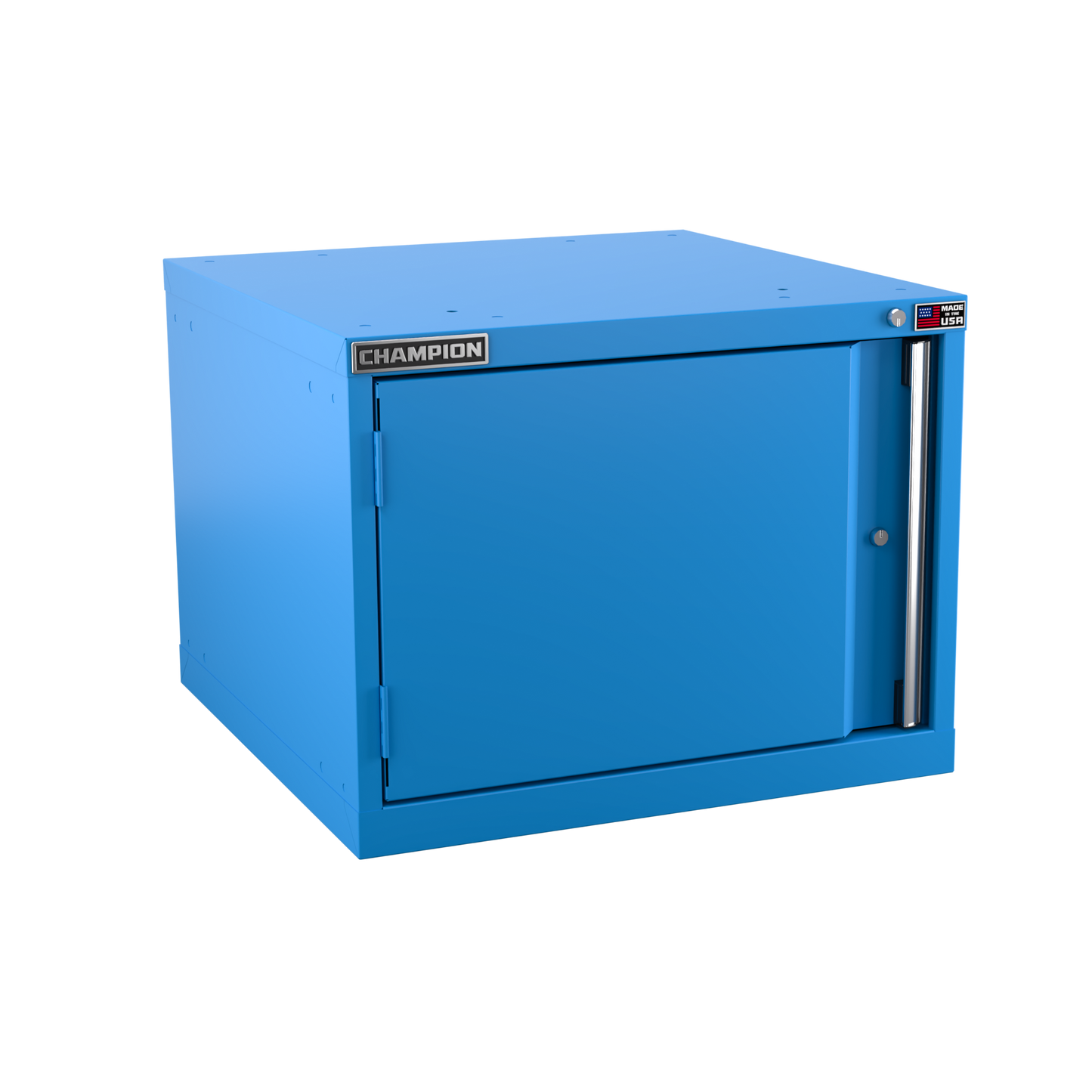 Champion Tool Storage SWS900-FDIL-BB 1-Door Shallow Depth Modular Cabinet SWS900 | 28-1/4"W x 21-5/8"H x 22-1/2"D, Bright Blue