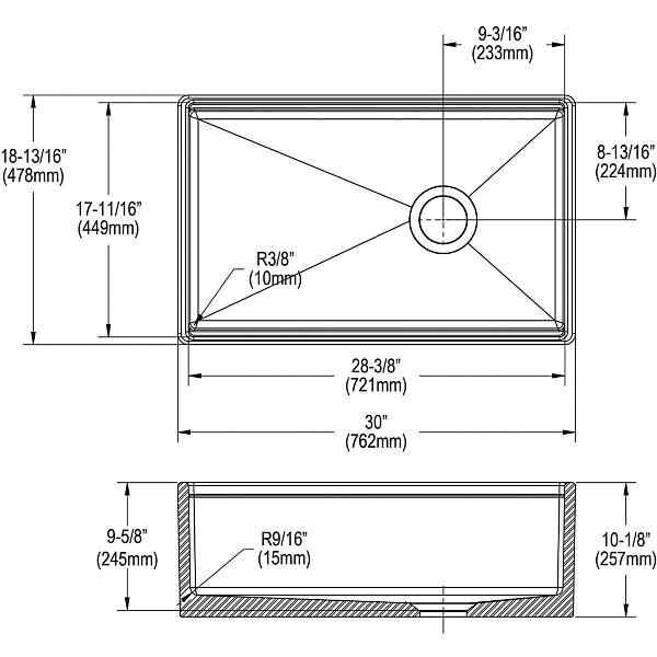 Elkay SWUF13020CBWH Fireclay 30" x 18-13/16" x 9-5/8" Single Bowl Farmhouse Workstation Sink Kit White