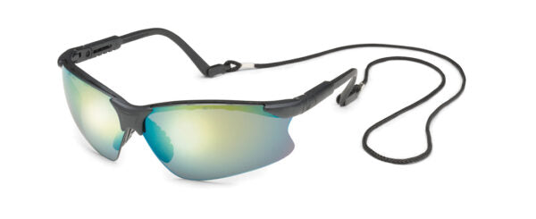 Gateway Safety 16GB7M Scorpion Safety Glasses - Adjustable Ratchet Temple Wraparound Eye Protection with Anti-Fog Gap Design