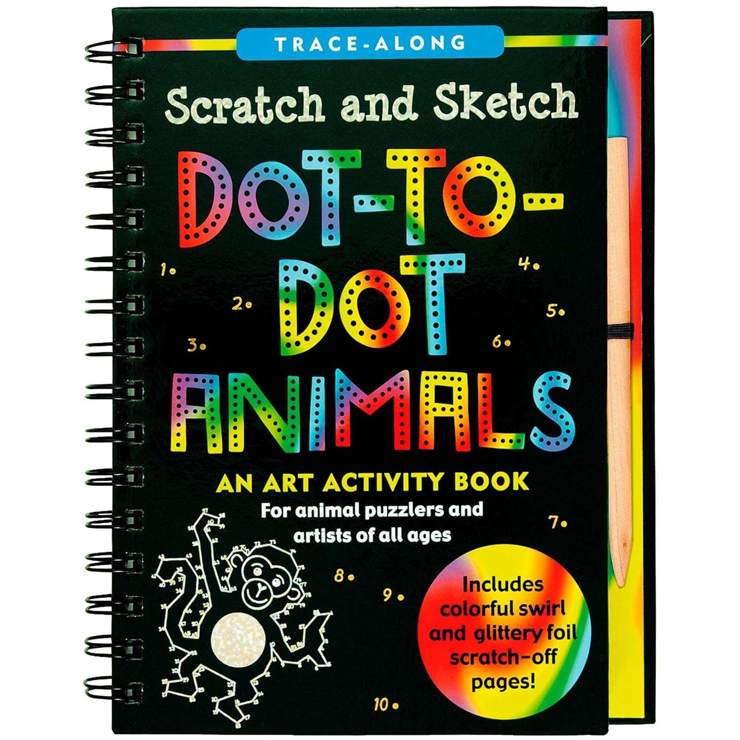 Paradise Clay PPP102 Dot-to-Dot Animals Scratch & Sketch - Book