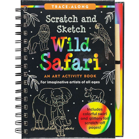 Paradise Clay PPP077 Scratch & Sketch: Wild Safari - Book