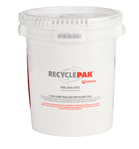 Recycle-Pak SUPPLY-040CH 5 Gal Lamp Ballast Recycling Pail (Each)