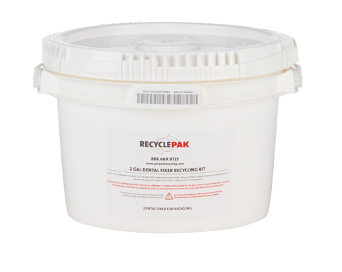 Recycle-Pak SUPPLY-063CH 2 Gal Dental Fixer Recycling Pail (Each)