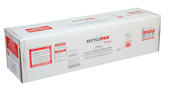 Recycle-Pak SUPPLY-065CH Large 4Ft Fluorescent Lamp Recycling Box (Each)