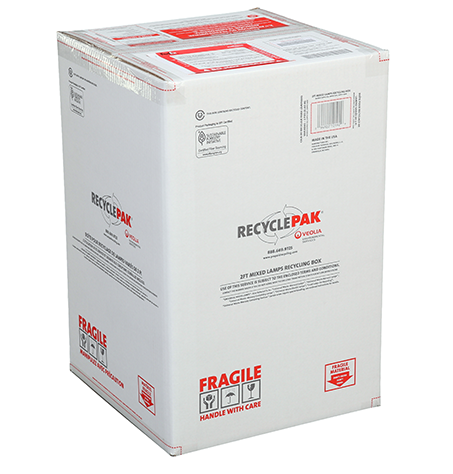 Recycle-Pak SUPPLY-126CH 2Ft Mixed Lamp Recycling Box (Each)