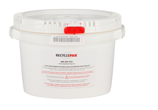 Recycle-Pak SUPPLY-150CH 2 Gal Sealed (Non-Spillable) Lead Acid Battery Recycling Pail (Each)