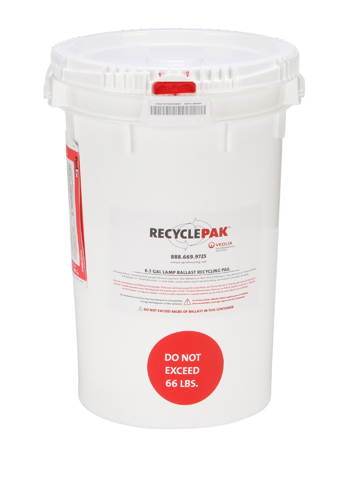 Recycle-Pak SUPPLY-193CH 6.5 Gal Lamp Ballast Recycling Pail (Each)