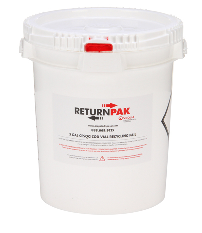 Recycle-Pak SUPPLY-309 5 Gal Vsqg Cod Vial Recycling Pail