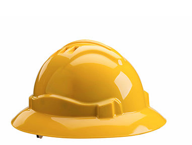 Gateway Safety 71402 Serpent Full Brim Safety Helmet - ANSI Z89.1 Type I Hard Hat, Vented Class C & Unvented Class E
