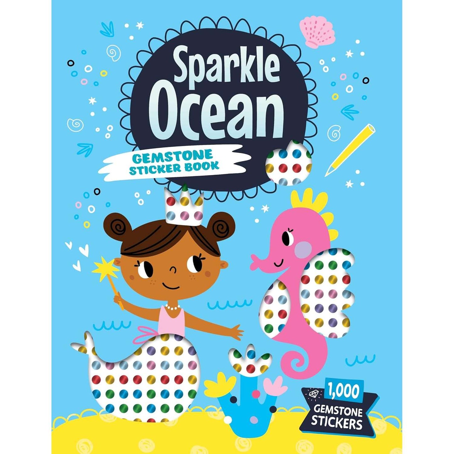 Paradise Clay FCP131 Sparkle Ocean Gemstone Sticker Book - Book