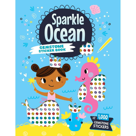 Paradise Clay FCP131 Sparkle Ocean Gemstone Sticker Book - Book