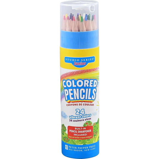 Paradise Clay PPP094 Studio Series Junior Colored Pencil Tube Set (24-colors)
