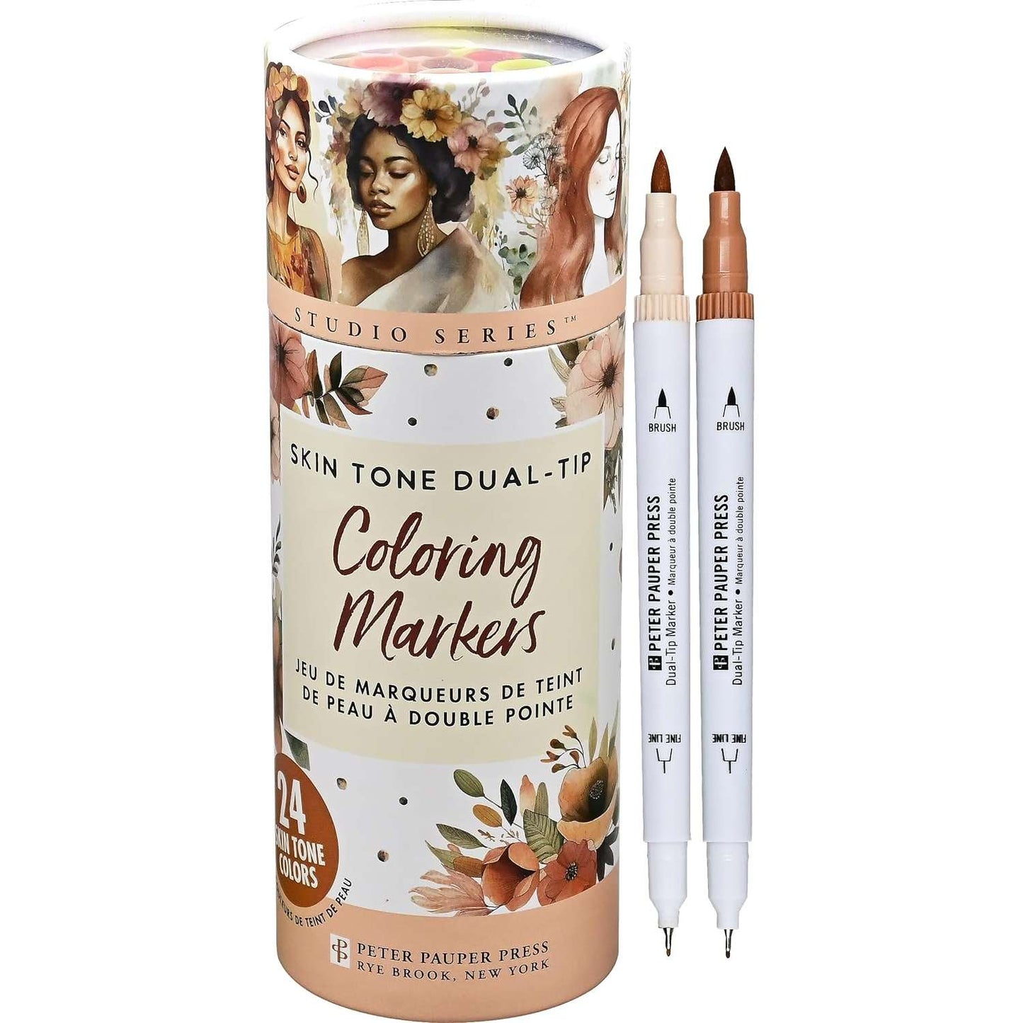 Paradise Clay PPP090 Studio Series Skin Tone Dual-tip Markers