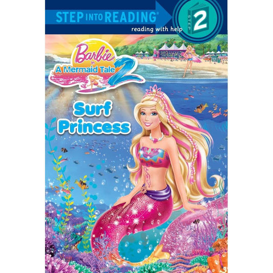 Paradise Clay RAN681 Surf Princess Barbie - Step into Reading Level 2 - Book