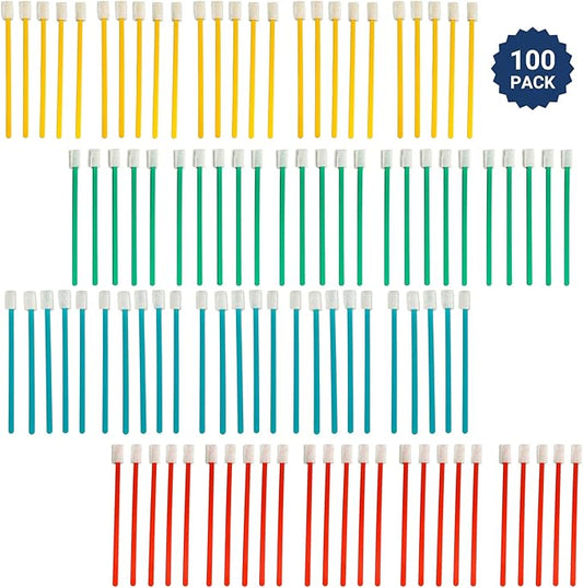 EarthSafe EVSWILLY-MCC100 Evaclean Original Swilly Disposable Crevice Cleaning Brushes, 100, Multi- Color, 25/Each Color