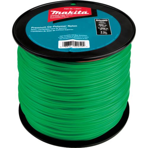 Makita T-03377 Round Trimmer Line, 0.080, Green, 1,200™, 3 lbs.