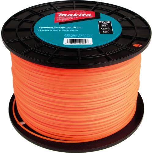 Makita T-03420 Round Trimmer Line, 0.095, Orange, 1,400™, 5 lbs.