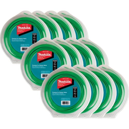 Makita T-03707 Round Trimmer Line, 0.080, Green, 400™, 1 lbs., 12/pk