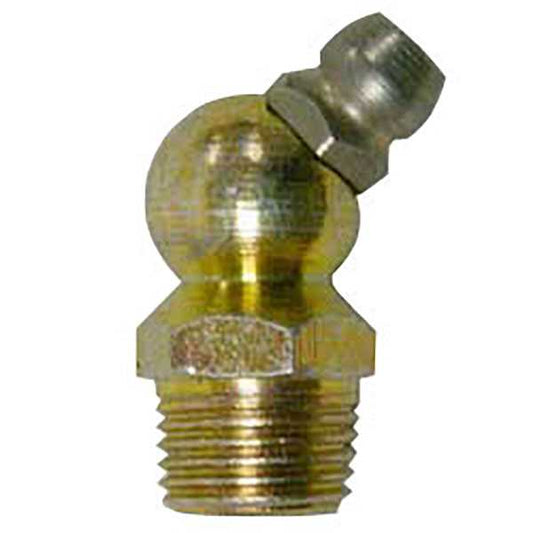 American Lube T-7008 1/8" PTF, 45 Degree, .98" Long, Grease Fitting