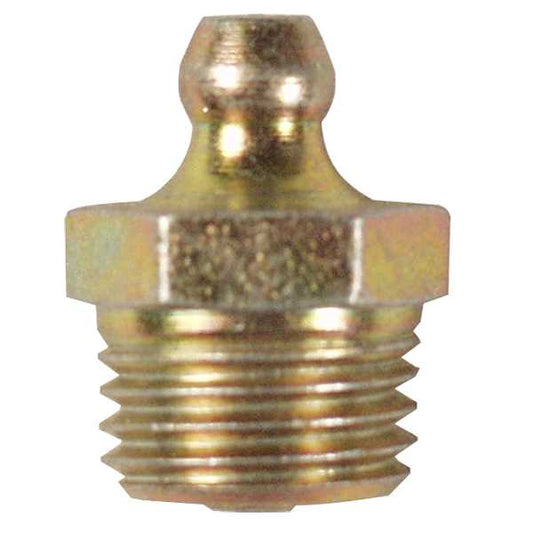 American Lube T-7100 1/4" PTF, Straight, .8" Long, Grease Fitting