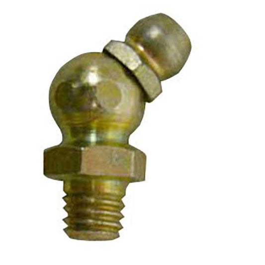 American Lube T-7406 Metric 6 x 1 Taper, 45 Degree, .89" Long, Grease Fitting
