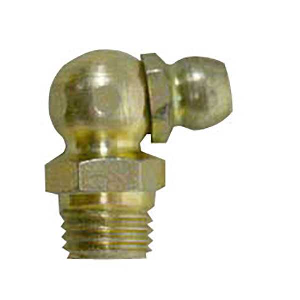 American Lube T-7407 Metric 8 x 1 Taper, 90 Degree, .7" Long, Grease Fitting