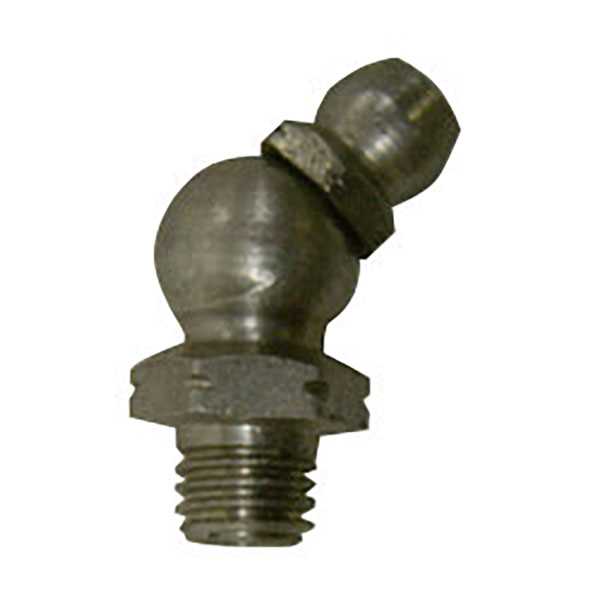 American Lube T-7801 1/4"-28 Taper, 45 Degree, .88" Long, Stainless Steel Grease Fitting