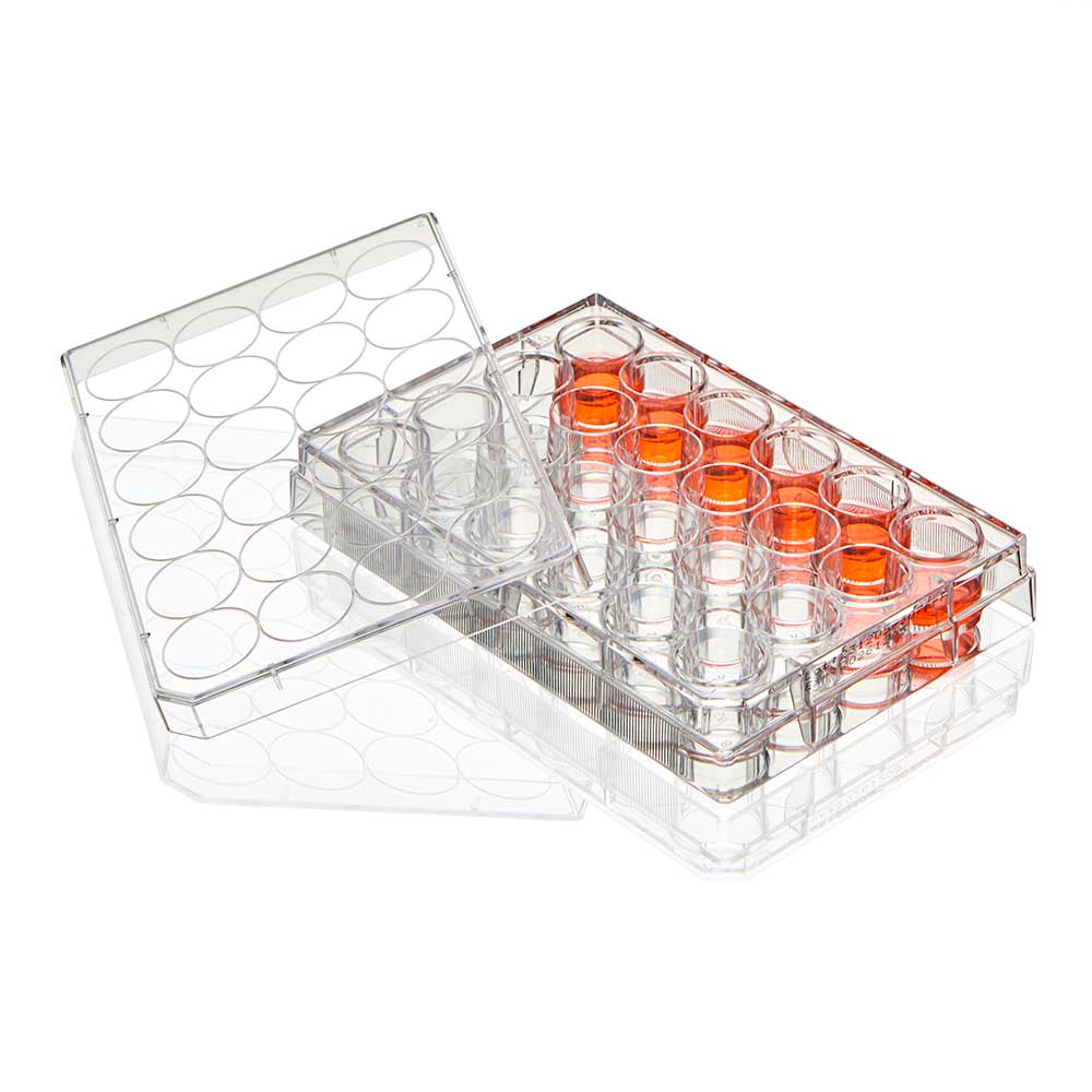 Globe Scientific TC-PLT-24-NT Diamond SureGro Multiple Well Plate 24 Well Flat Bottom Non-treated Sterile Individually Wrapped
