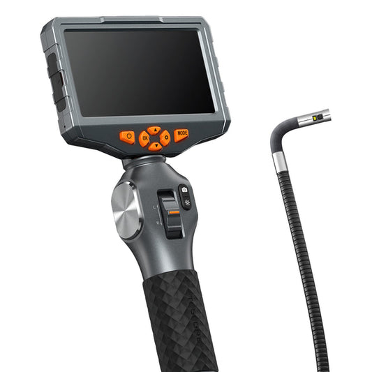 Teslong TD500D65DL155 TD500 Pro Articulating 6.5 mm Dual-Lens Inspection Camera, 0.25 in (6.5 mm) Diameter