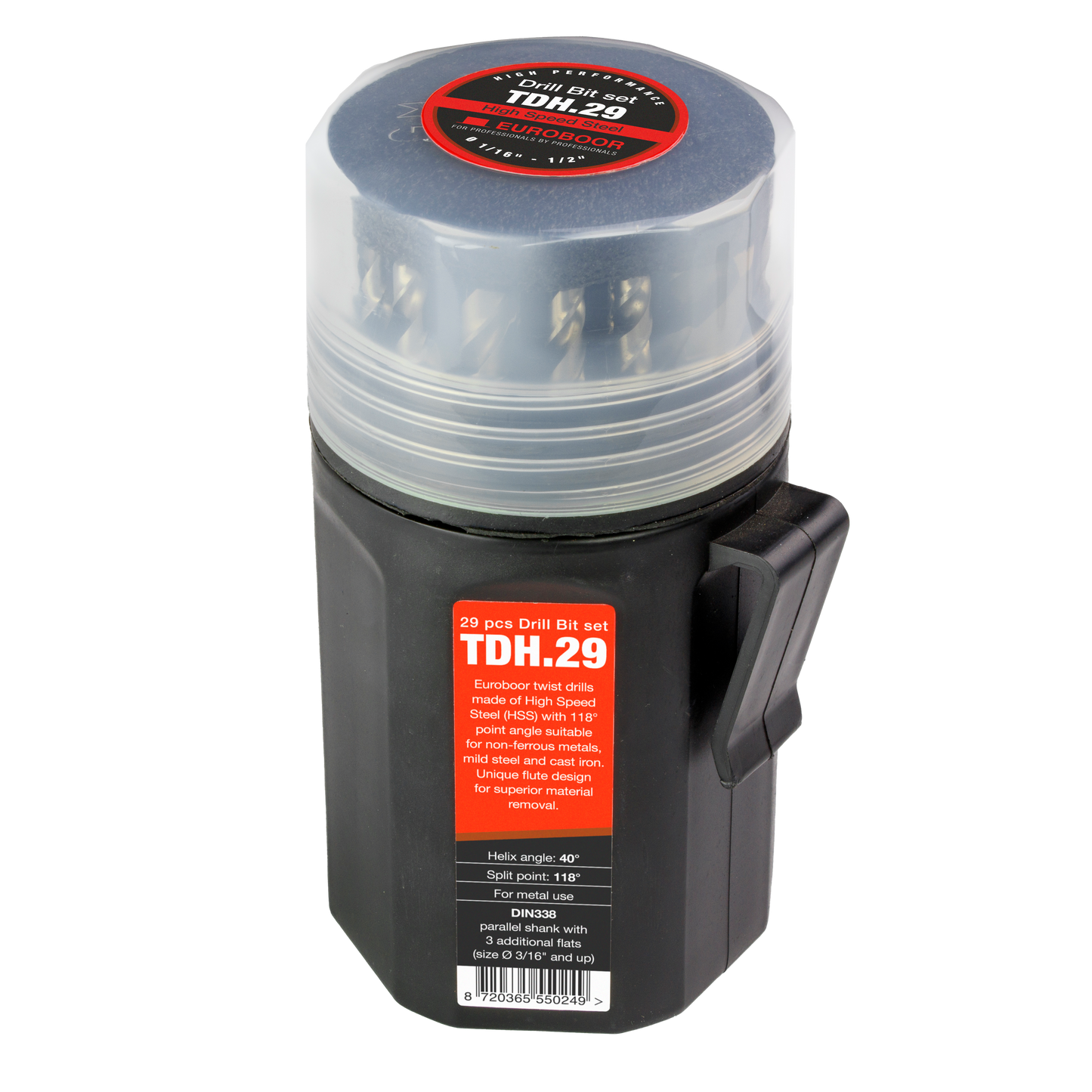 Euroboor TDH.29 Twist Drill Set, Hss.