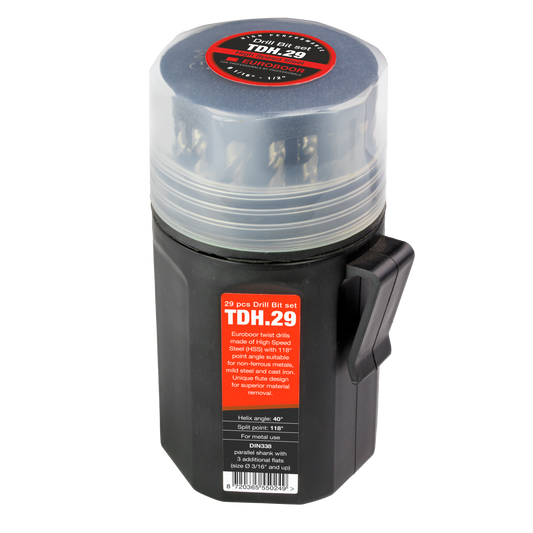 Euroboor TDH.29 Twist Drill Set, Hss.