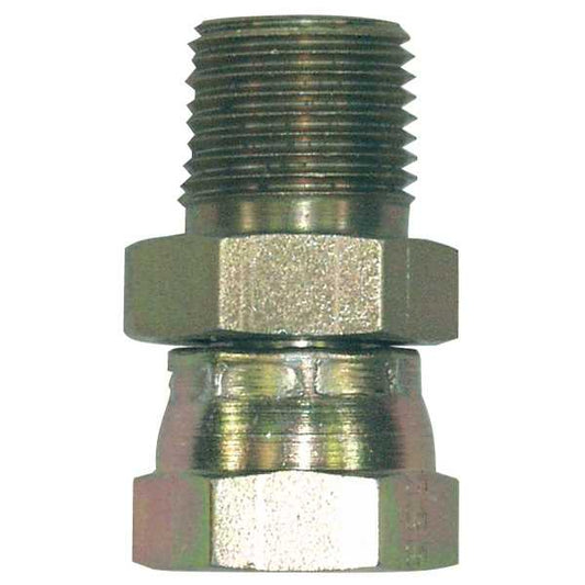 American Lube TIM-1404-68 3/8"(M) x 1/2"(F) Straight Union Adapter