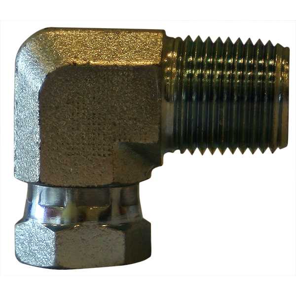 American Lube TIM-1501-86 1/2"(M) x 3/8"(F) 90 Degree Union Adapter