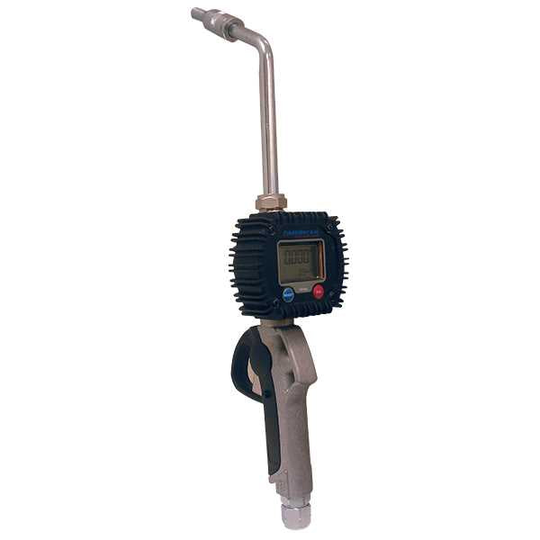 American Lube TIM-600-RA Digital Metered Control Handle for Oils with Rigid Extension & Automatic Non-Drip Tip