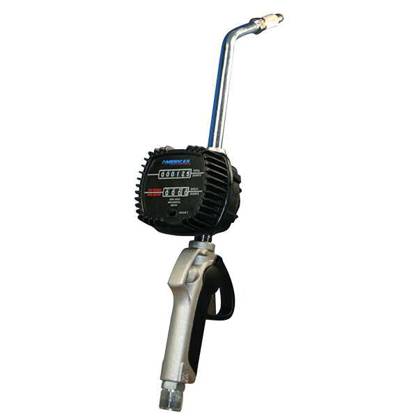 American Lube TIM-650-FMHF Mechanical Metered Control Handle with Flexible Extension & Manual High-Flow Non-Drip Nozzle