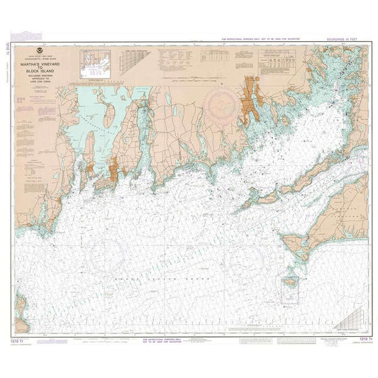Paradise Clay PAR058 NOAA Training Chart MARTHA'S VINEYARD TO BLOCK ISLAND