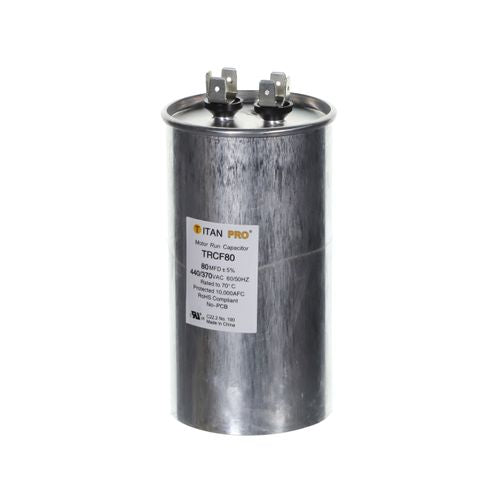 Packard TRCF80 Titan Pro Run Capacitor 80 Mfd 440/370 Volt Round