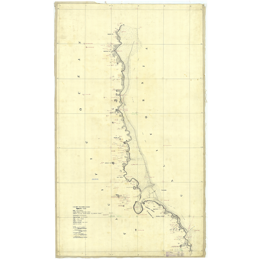 Paradise Clay IHP_LR1929 Historical Chart: Little River Rock to Rocky Point 1874 (25x42)