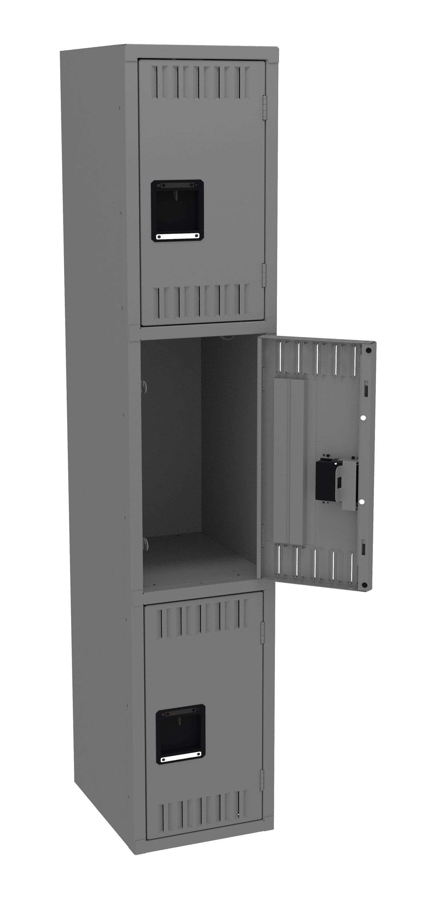 Tennsco TTS-151824-A Triple Tier Locker - One Wide, No Legs (Assembled)