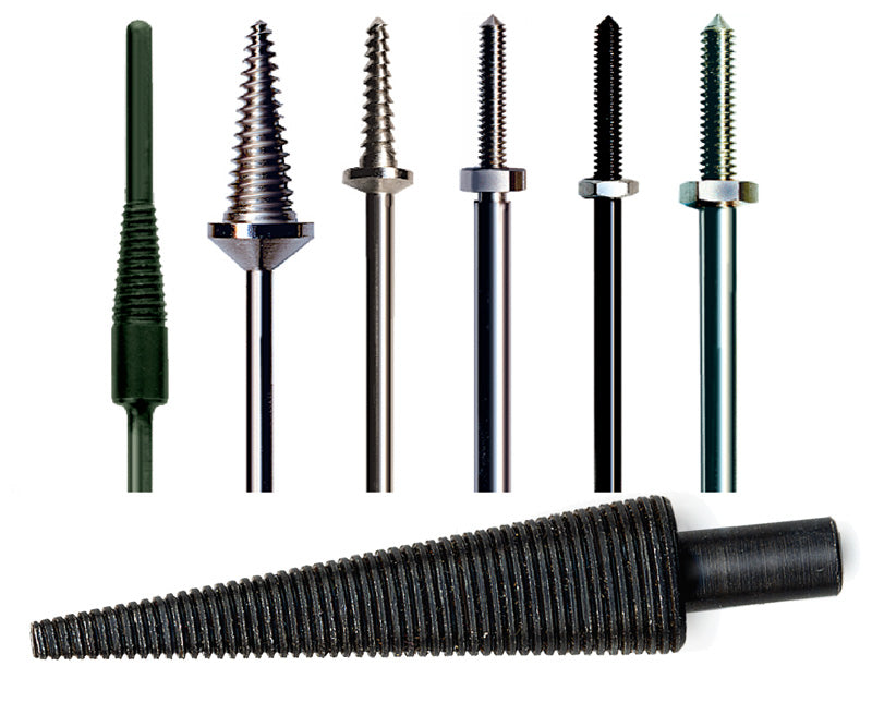 Foredom A-M89 MANDREL, TAPERED, 1/4  SHANK, Plated - Black Oxide