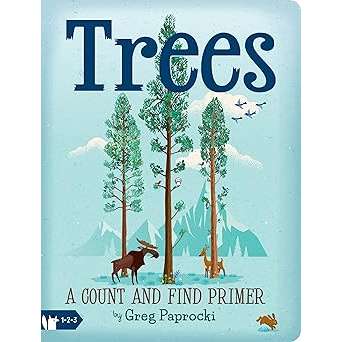 Paradise Clay GSP033 Trees: A Count and Find Primer - Board Book