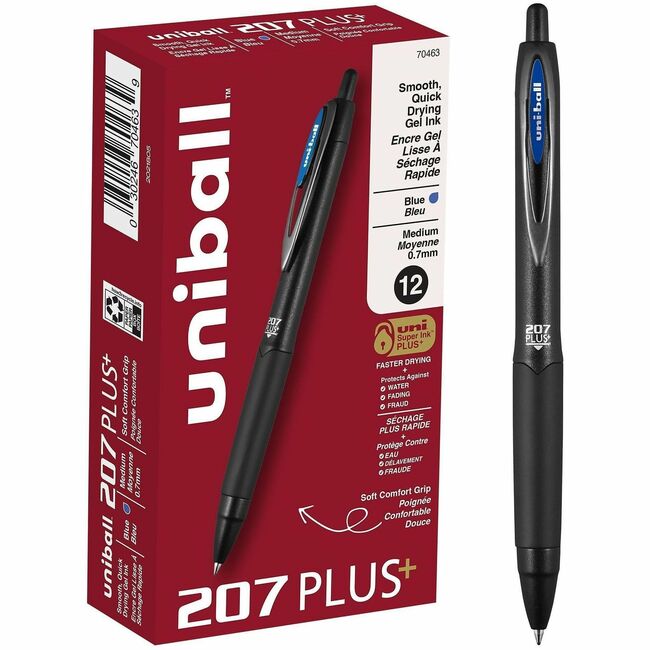 uniball UBC70463 207 Plus+ Gel Pen