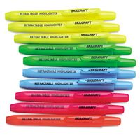 SKILCRAFT® NSN5548208 Retractable Highlighters