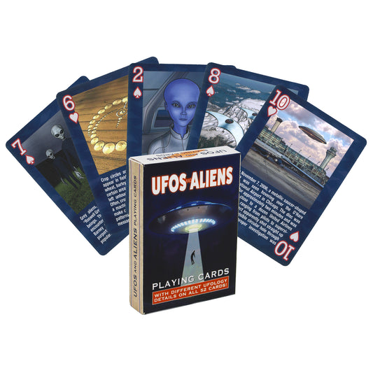 Paradise Clay PAR839 UFOs and Aliens - Playing Cards