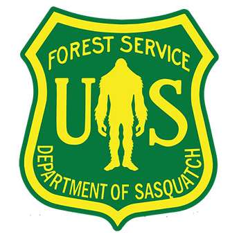 Paradise Clay IHS500 U.S.F.S. Department of Sasquatch VINYL STICKER (1 STICKER)
