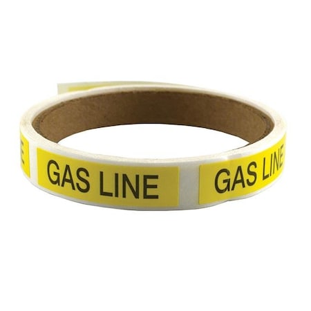 Jones Stephens J40482 Gas Line Marking Labels, GAS LINE