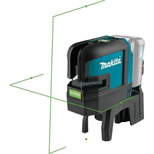 Makita SK106GDZ 12V max CXT® Lithium‘Ion Cordless Self‘Leveling Cross‘Line/4‘Point Green Beam Laser, Tool Only